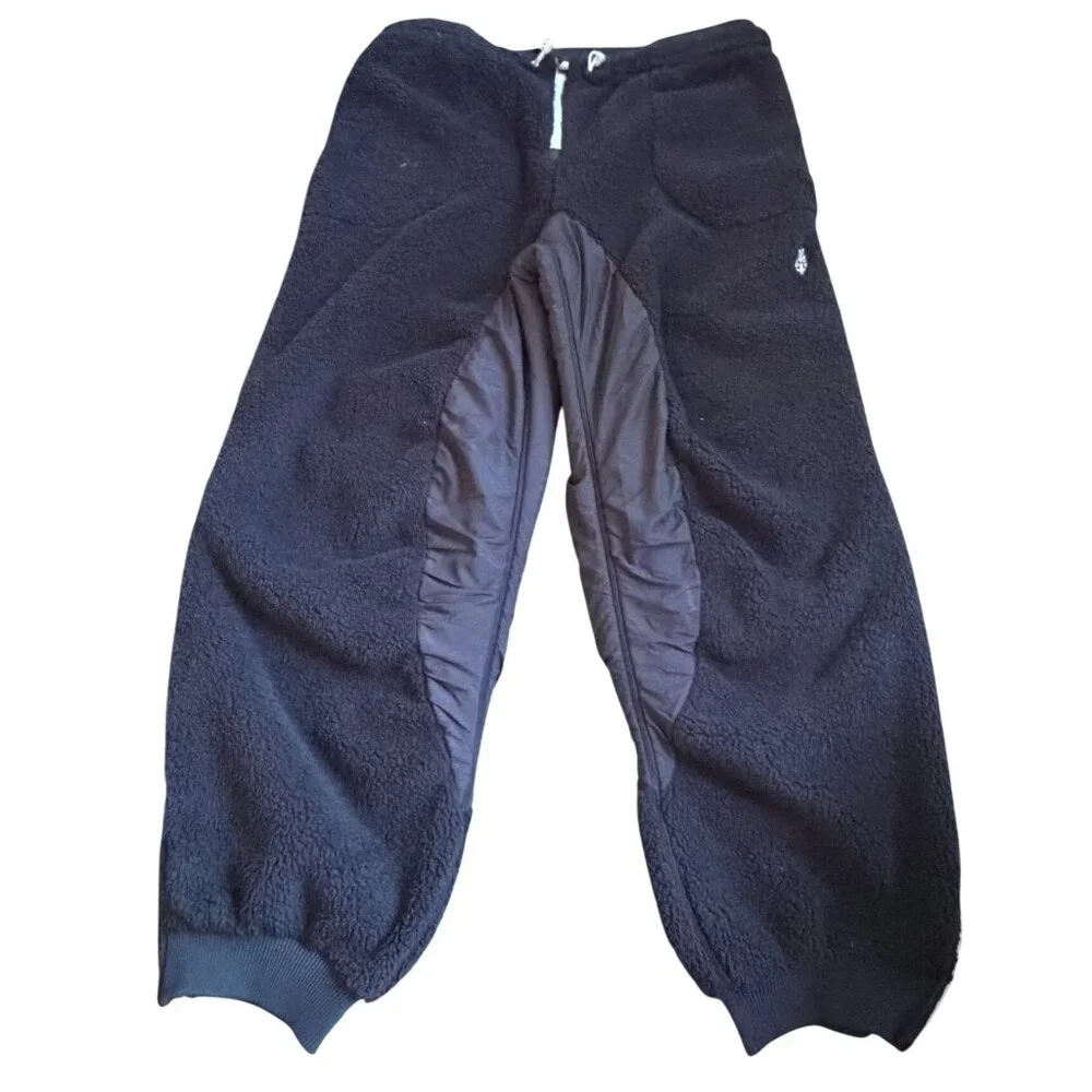 Free People Sundown Fleece Pants In Black Size Medium New - Picture 11 of 16